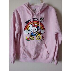 Sanrio Hello Kitty Pink Hoodie Hooded Sweatshirt Size Medium